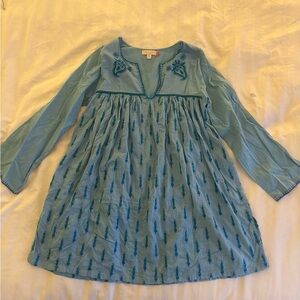 Pink Chicken Girls Size 12 Blue Patterned Dress/Coverup—$5 shipping!